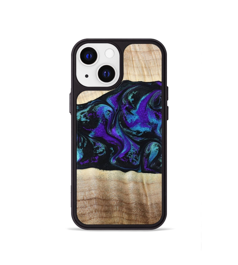 iPhone 13 mini Wood Phone Case - Monroe (Purple, 809672)