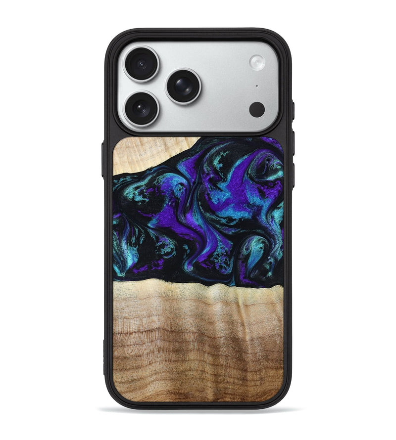 iPhone 18 Pro Max Wood Phone Case - Monroe (Purple, 809672)