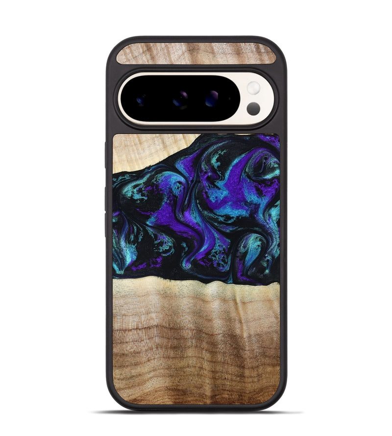Pixel 9 Wood Phone Case - Monroe (Purple, 809672)