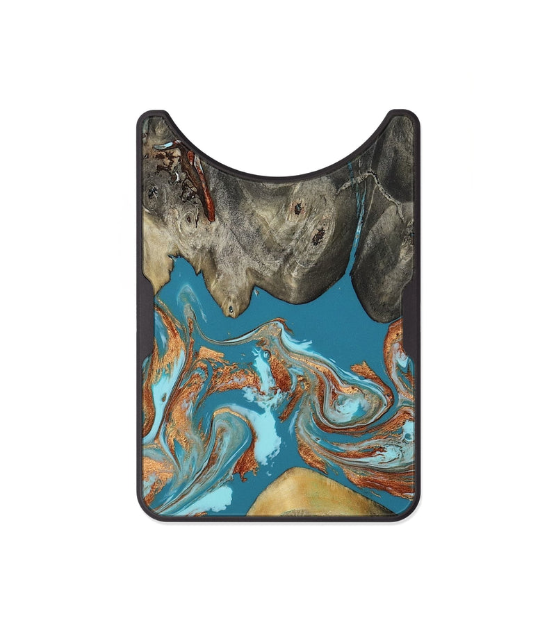 Alloy Wood Wallet - Dion (Teal & Gold, 809685)