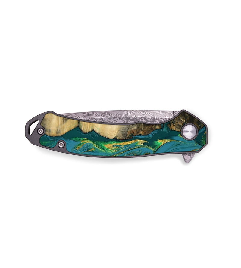 EDC Wood Pocket Knife - Xiomara (Green, 809688)