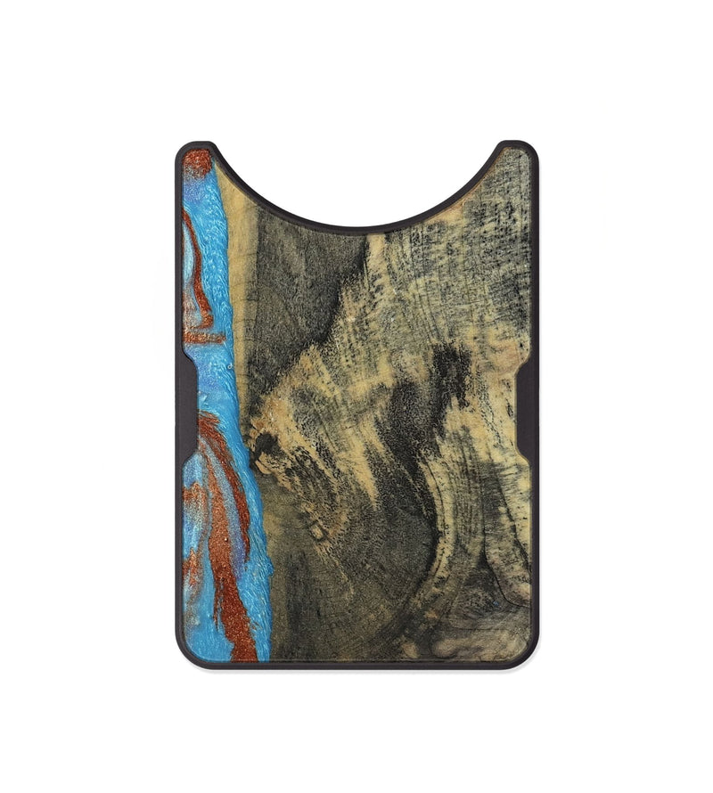 Alloy Wood Wallet - Ivette (Teal & Gold, 809691)