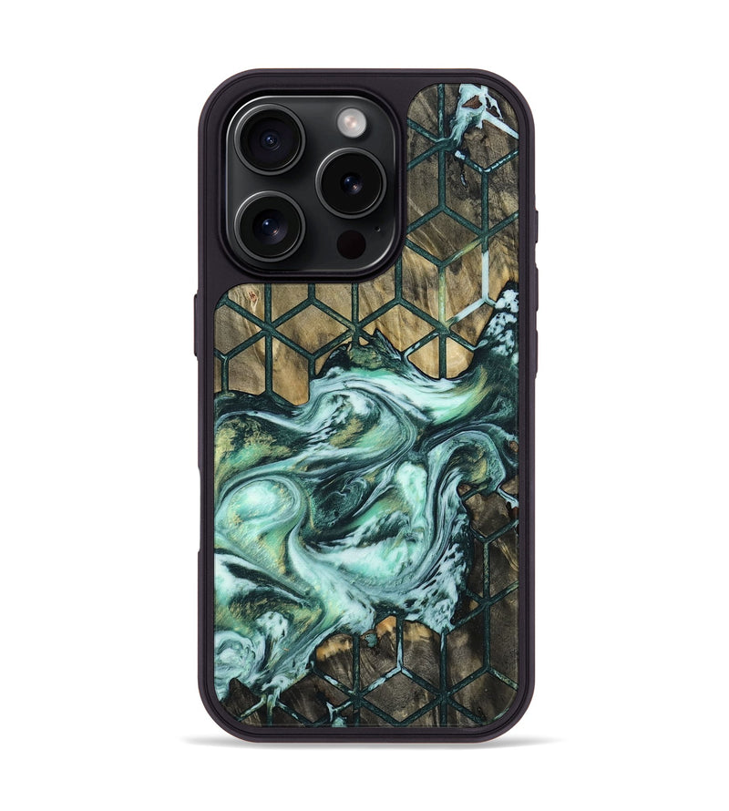 iPhone 16 Pro Wood Phone Case - Dorris (Pattern, 809735)