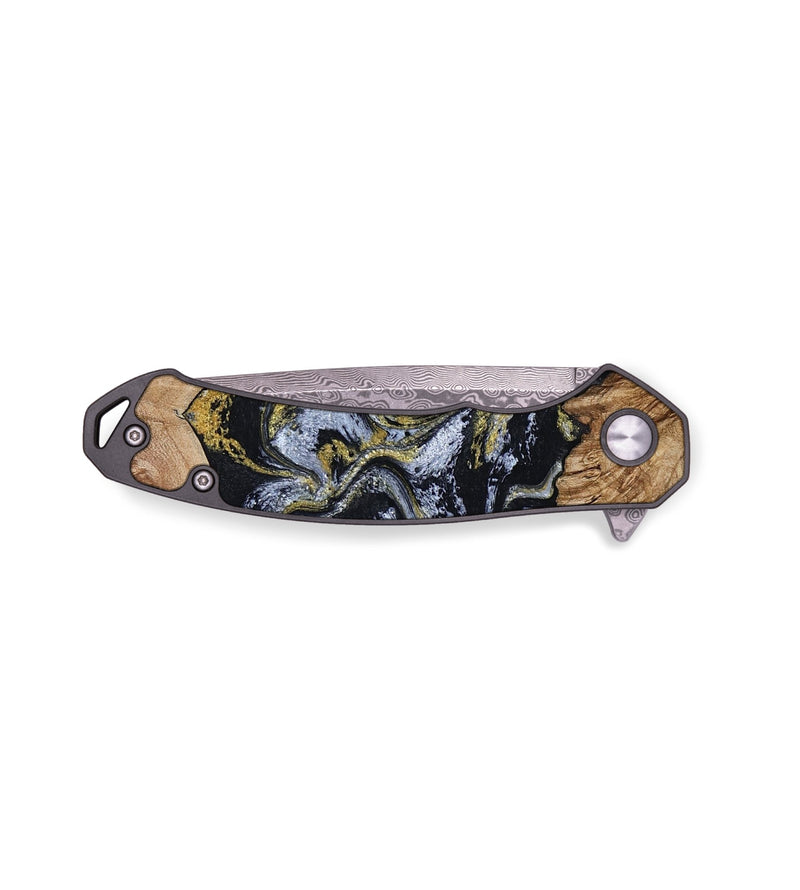EDC Wood Pocket Knife - Callan (Black & White, 809742)