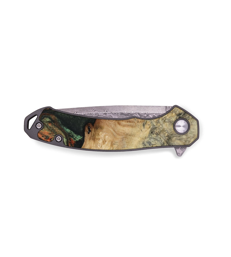 EDC Wood Pocket Knife - Erika (Green, 809748)