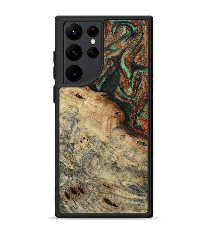 Galaxy S22 Ultra Wood Phone Case - Erika (Green, 809748)