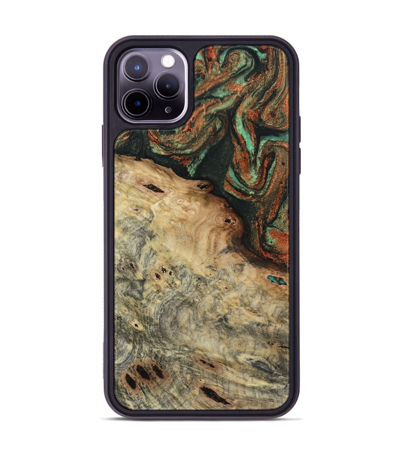 iPhone 11 Pro Max Wood Phone Case - Erika (Green, 809748)