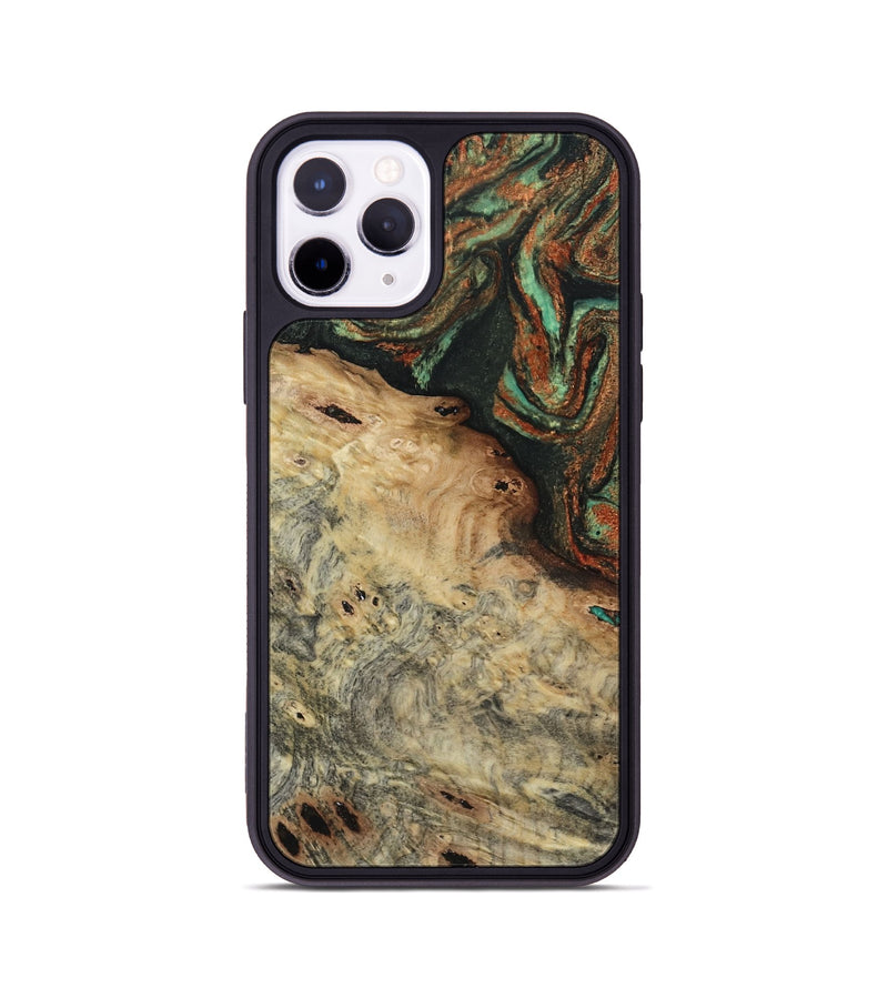 iPhone 11 Pro Wood Phone Case - Erika (Green, 809748)