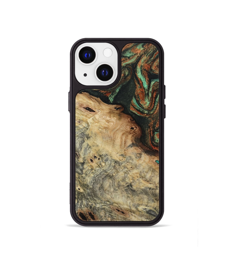 iPhone 13 mini Wood Phone Case - Erika (Green, 809748)
