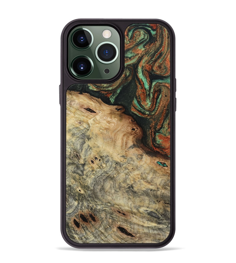 iPhone 13 Pro Max Wood Phone Case - Erika (Green, 809748)