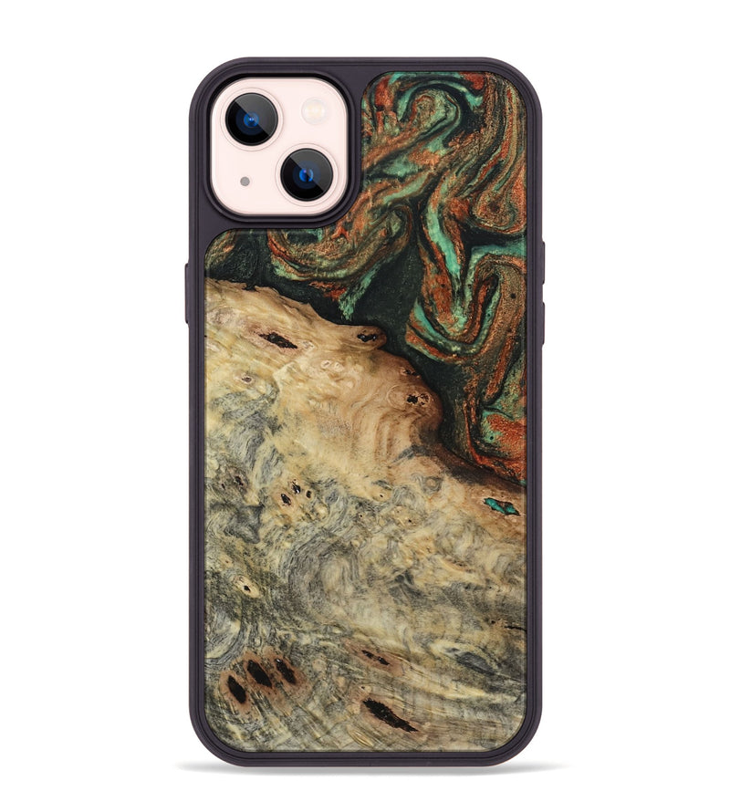 iPhone 14 Plus Wood Phone Case - Erika (Green, 809748)