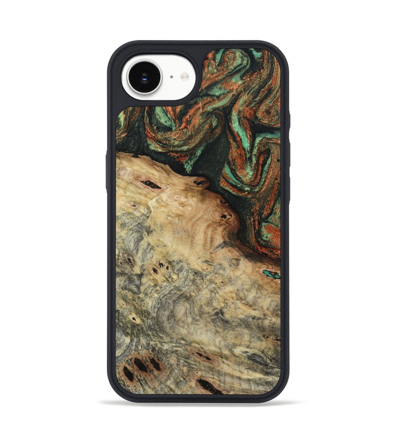 iPhone 16e Wood Phone Case - Erika (Green, 809748)