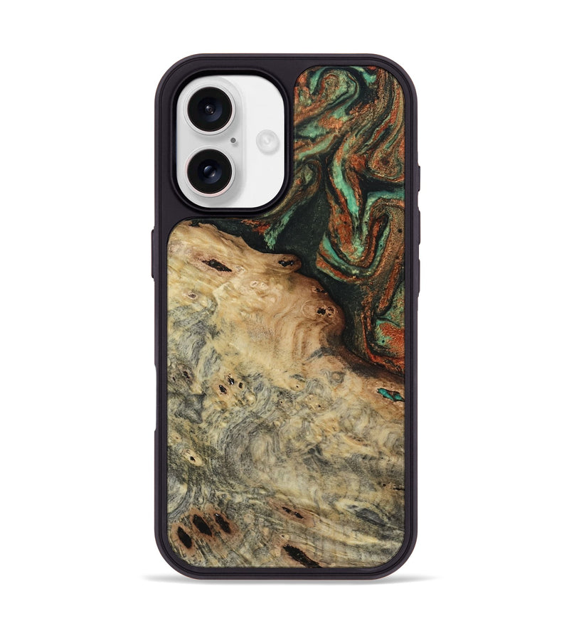 iPhone 17 Wood Phone Case - Erika (Green, 809748)