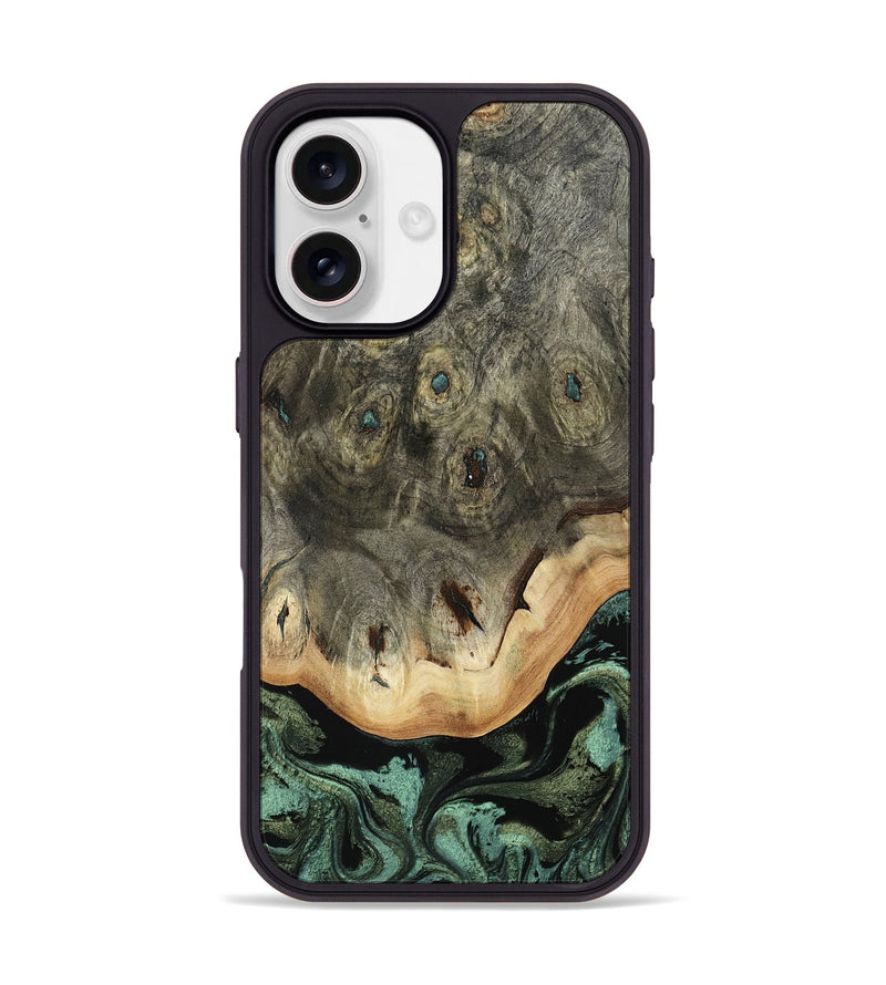 iPhone 17 Wood Phone Case - Doretha (Green, 809752)