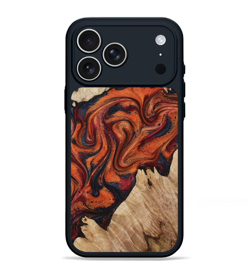 iPhone 17 Pro Max Wood Phone Case - Tylor (Red, 809764)