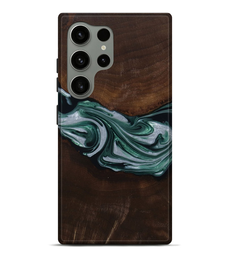 Galaxy S24 Ultra Wood Live Edge Phone Case - Milan (Green, 809790)