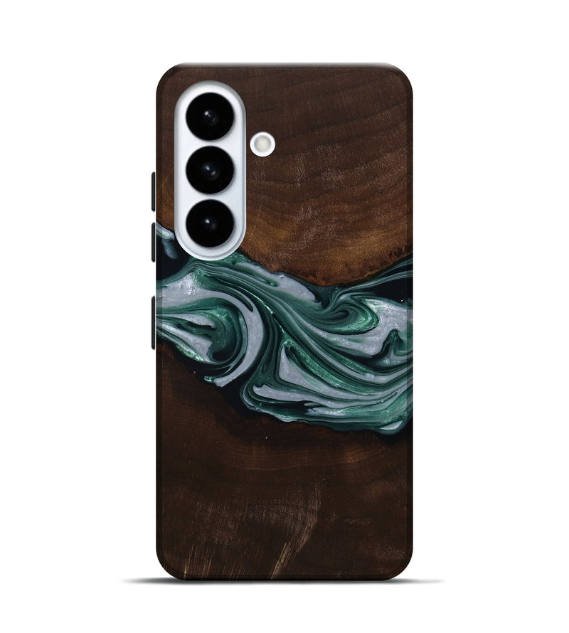 Galaxy S26 Wood Live Edge Phone Case - Milan (Green, 809790)