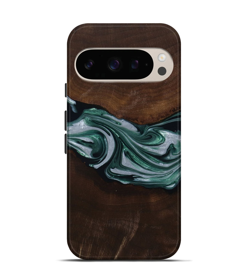 Pixel 10 Wood Live Edge Phone Case - Milan (Green, 809790)