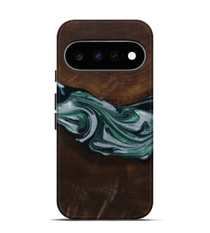 Pixel 11 Wood Live Edge Phone Case - Milan (Green, 809790)