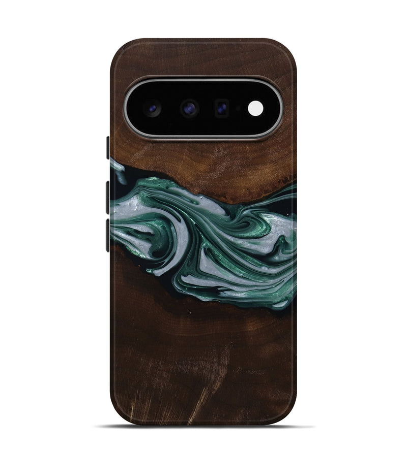 Pixel 11 Pro Wood Live Edge Phone Case - Milan (Green, 809790)