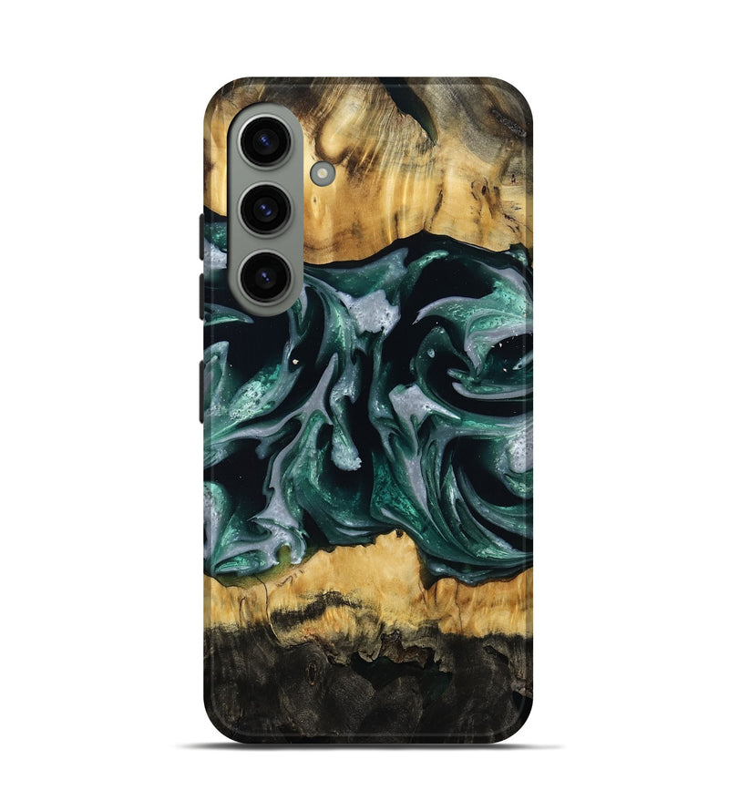 Galaxy S24 Wood Live Edge Phone Case - Linnie (Green, 809792)