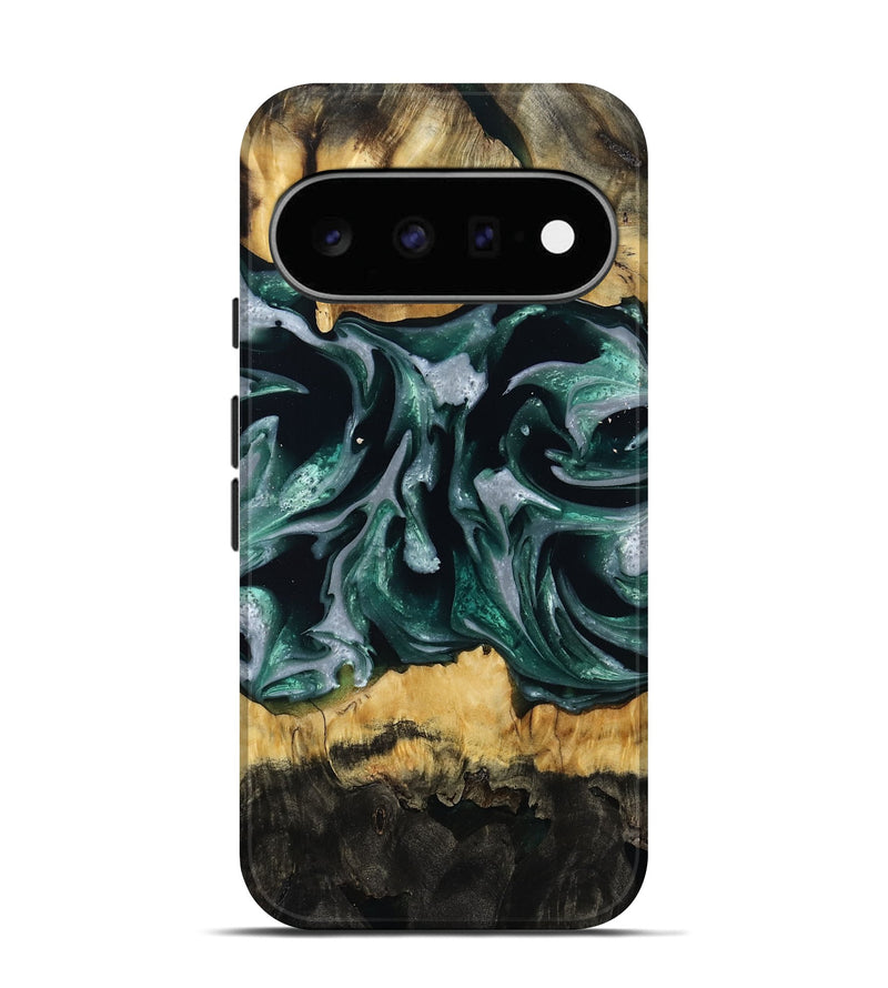 Pixel 11 Wood Live Edge Phone Case - Linnie (Green, 809792)
