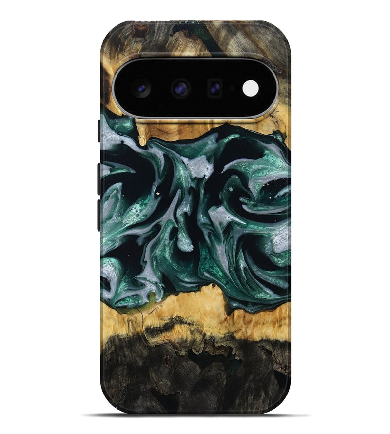 Pixel 11 Pro XL Wood Live Edge Phone Case - Linnie (Green, 809792)