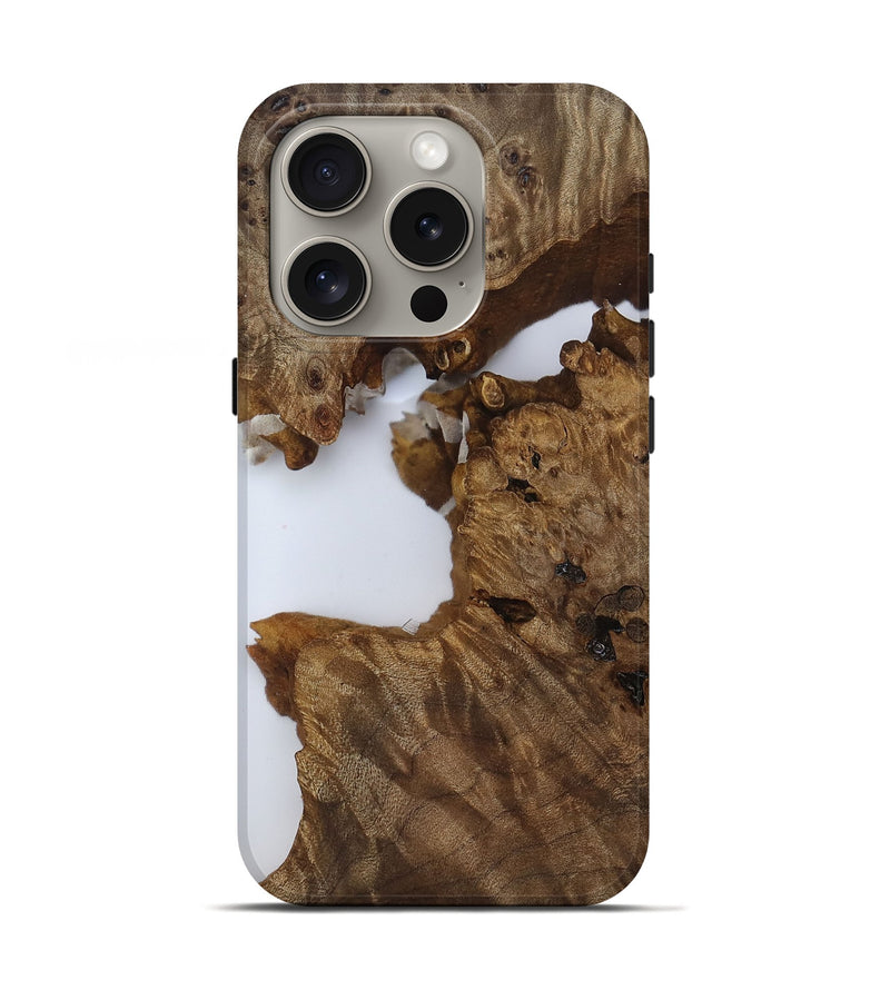 iPhone 16 Pro Wood Live Edge Phone Case - Sadye (Clear, 809801)