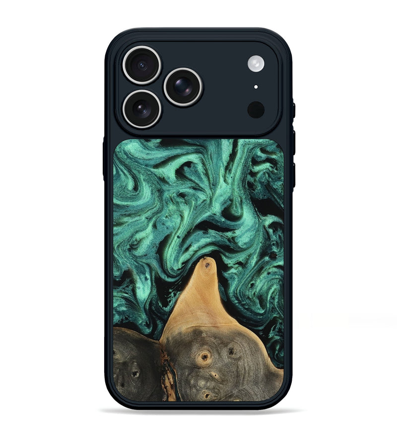 iPhone 17 Pro Max Wood Phone Case - Marlie (Green, 809808)
