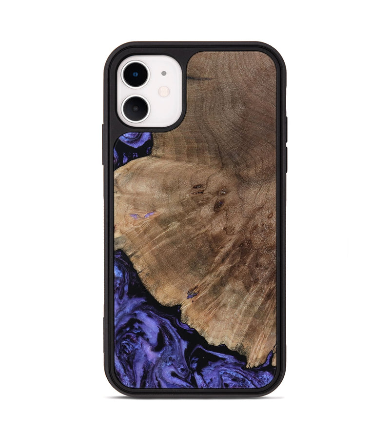 iPhone 11 Wood Phone Case - Hans (Purple, 809819)