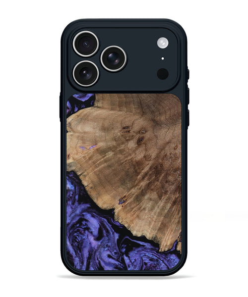 iPhone 17 Pro Max Wood Phone Case - Hans (Purple, 809819)