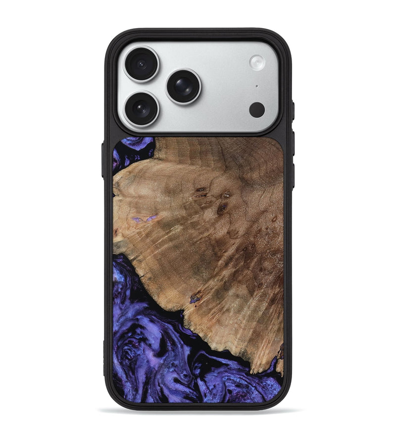 iPhone 18 Pro Max Wood Phone Case - Hans (Purple, 809819)