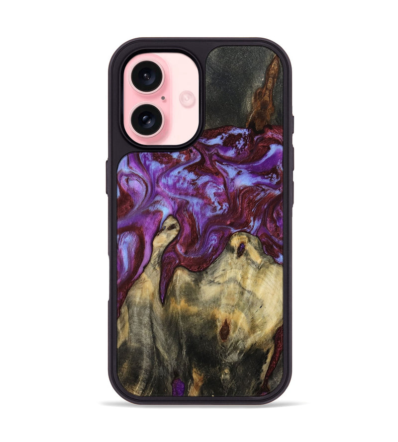 iPhone 16 Wood Phone Case - Jaylee (Purple, 809821)