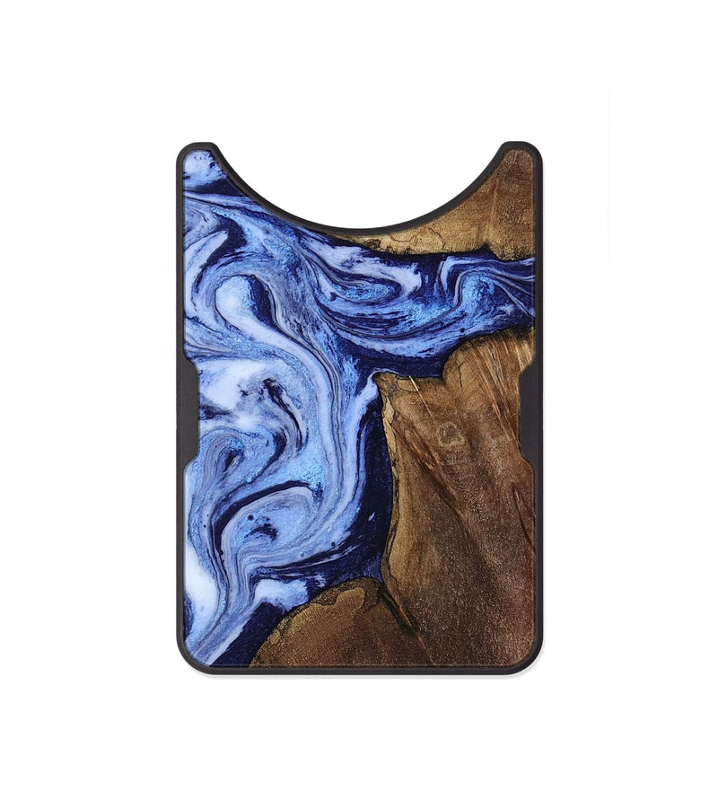 Alloy Wood Wallet - Kellie (Blue, 809828)