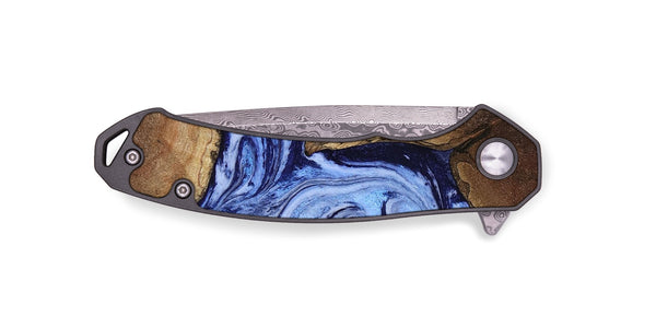 EDC Wood Pocket Knife - Kellie (Blue, 809828)