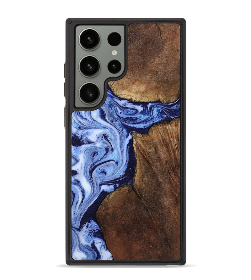 Galaxy S23 Ultra Wood Phone Case - Kellie (Blue, 809828)