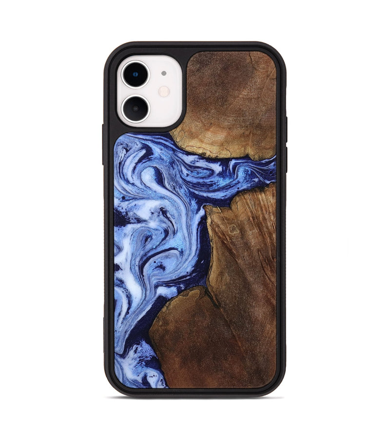 iPhone 11 Wood Phone Case - Kellie (Blue, 809828)