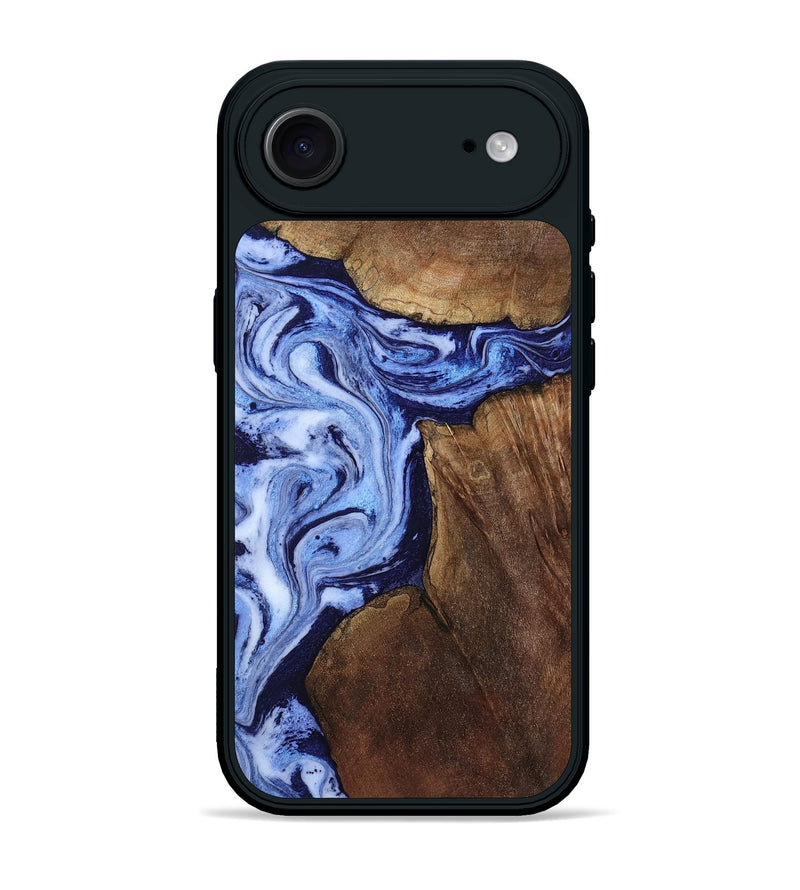 iPhone 17 Air Wood Phone Case - Kellie (Blue, 809828)