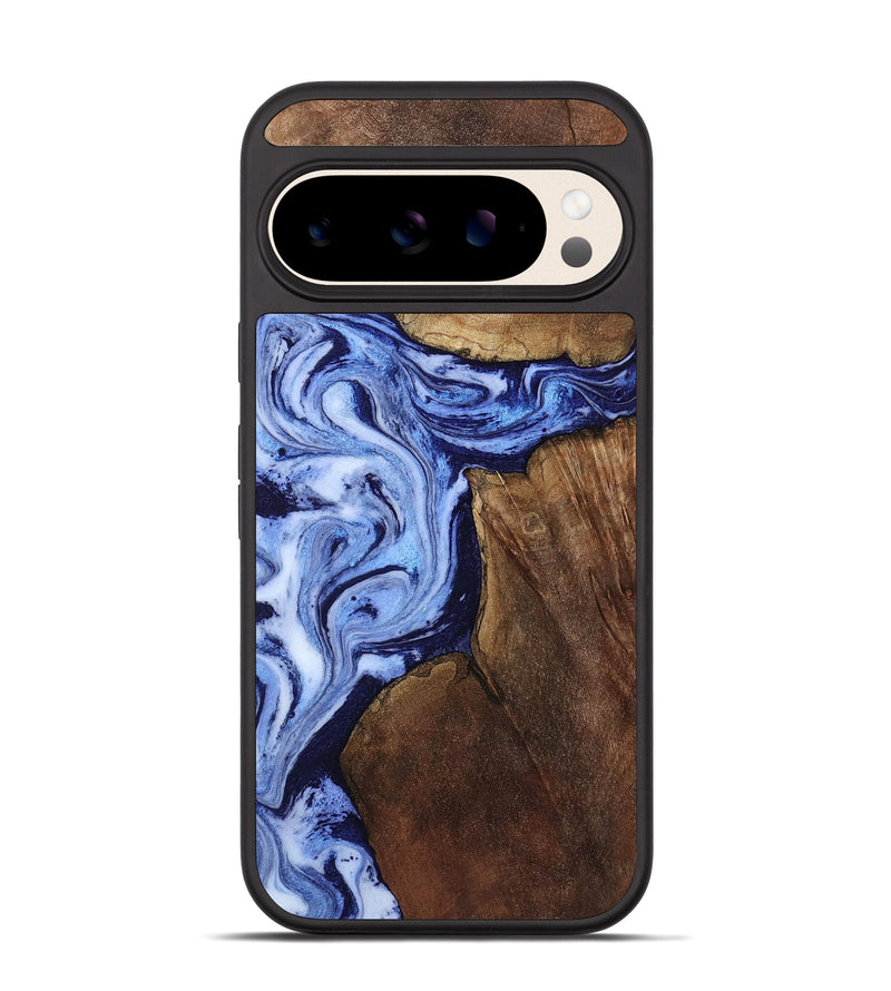 Pixel 10 Wood Phone Case - Kellie (Blue, 809828)