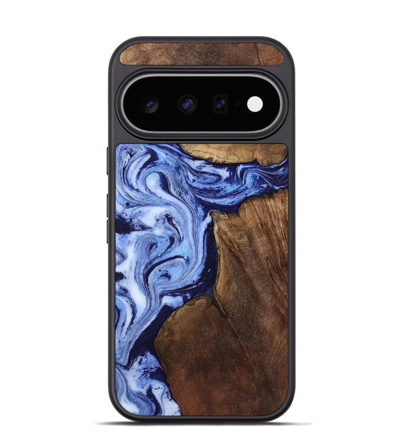 Pixel 11 Pro Wood Phone Case - Kellie (Blue, 809828)