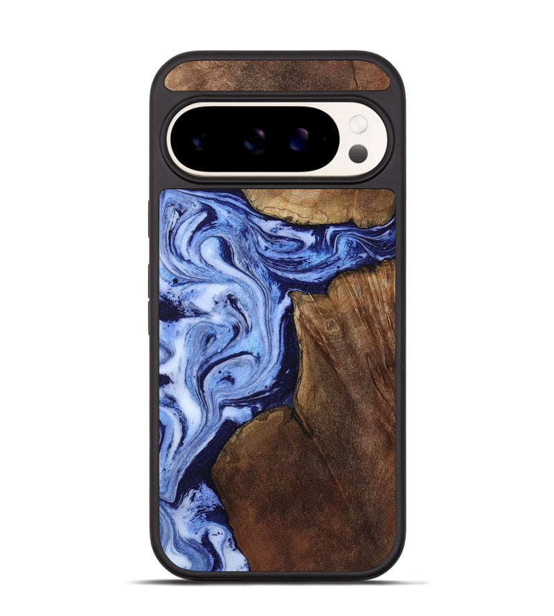 Pixel 9 Pro Wood Phone Case - Kellie (Blue, 809828)