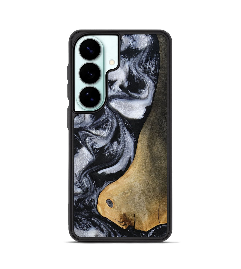 Galaxy S26 Wood Phone Case - Anais (Black & White, 809893)