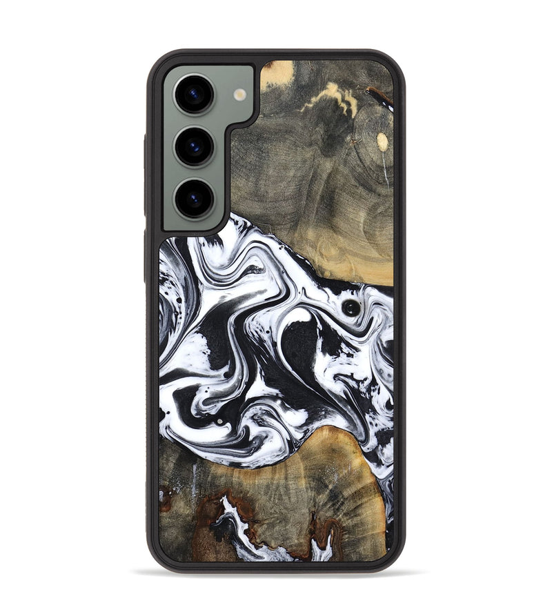 Galaxy S23 Plus Wood Phone Case - Lorrie (Black & White, 809894)