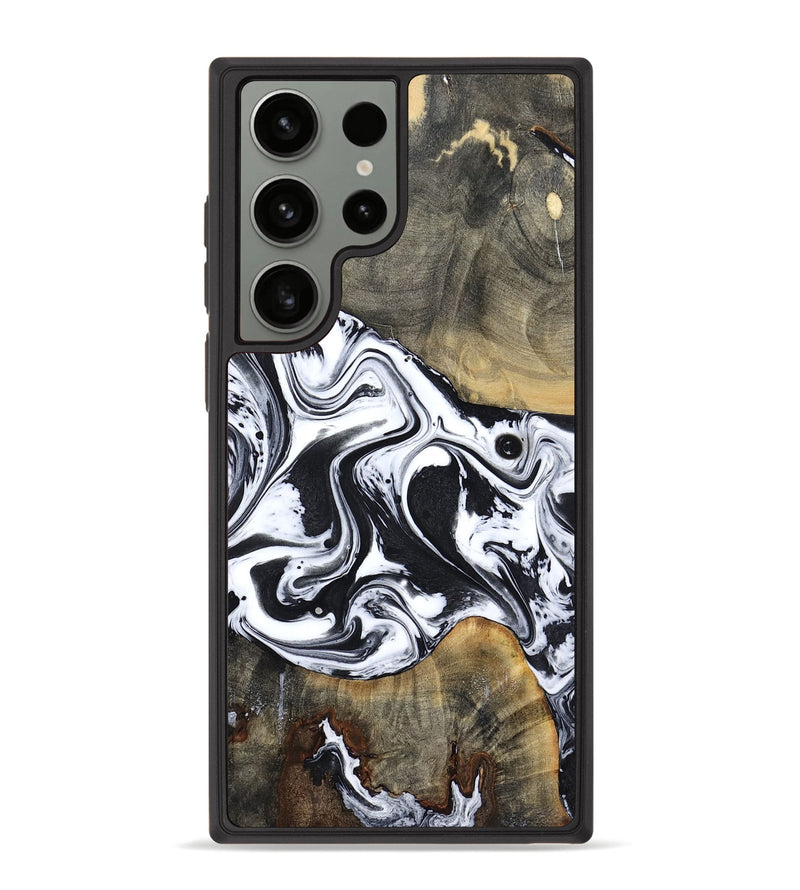 Galaxy S23 Ultra Wood Phone Case - Lorrie (Black & White, 809894)