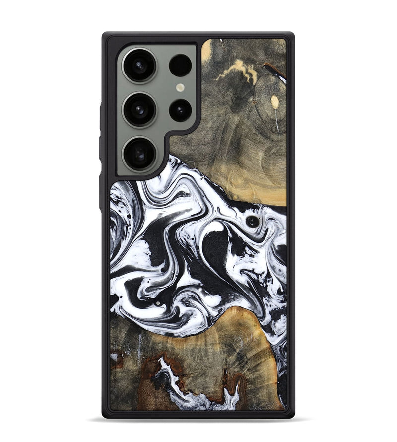 Galaxy S24 Ultra Wood Phone Case - Lorrie (Black & White, 809894)