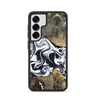Galaxy S25 Wood Phone Case - Lorrie (Black & White, 809894)
