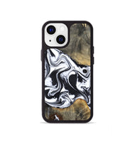 iPhone 13 mini Wood Phone Case - Lorrie (Black & White, 809894)