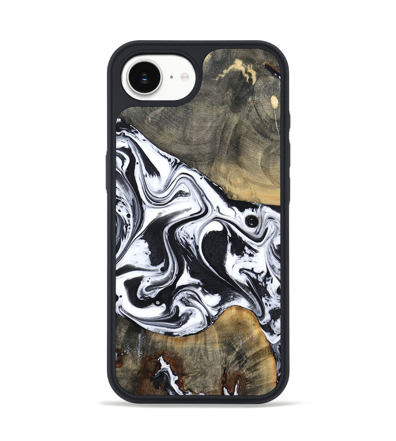 iPhone 16e Wood Phone Case - Lorrie (Black & White, 809894)