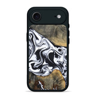 iPhone 17 Air Wood Phone Case - Lorrie (Black & White, 809894)