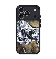 iPhone 17 Pro Wood Phone Case - Lorrie (Black & White, 809894)